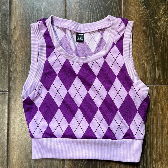 Diamond Pattern Vest Top - Picture 4 of 6